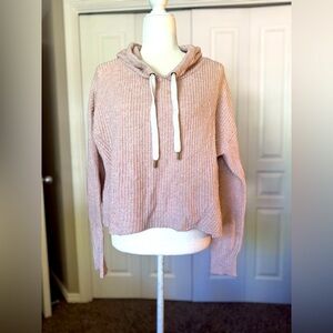 American Eagle Knit Cropped Hoodie Size Large